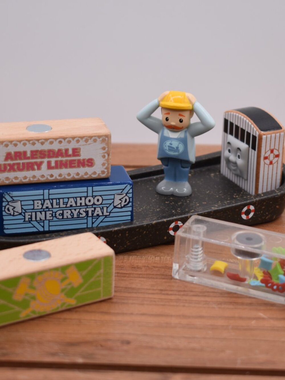 Bulstroad the Cargo Boat Worker Shipping Containers from Cranky at Docks Set - Picture 2 of 9